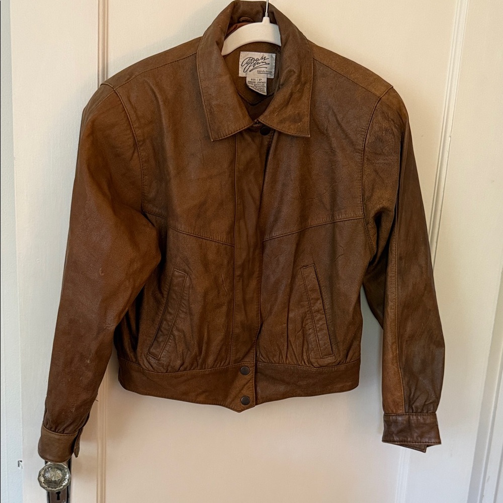 Nordstrom Brass Plum Leather Jacket